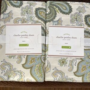 Pottery Barn Charlie Paisley Sham Pair - Euro NWT